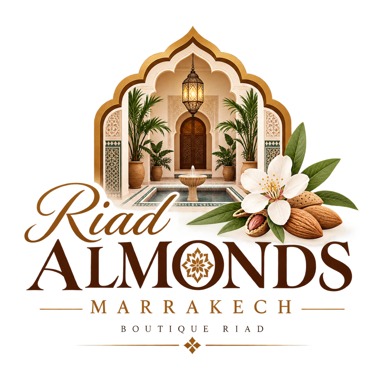 logo riad almonds marrakesh